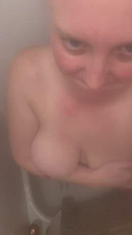 bbw milf shower solo tease gif