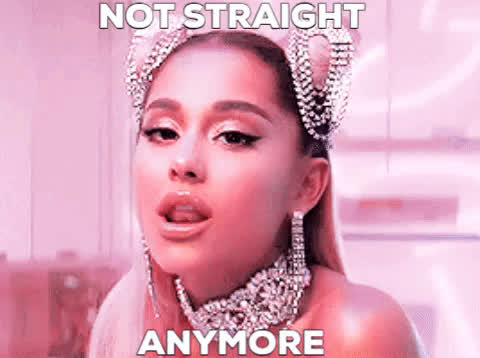 ariana grande caption gay gif