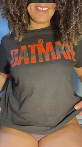 [f]avorite DC superhero is batman (notice my mask and tshirt)