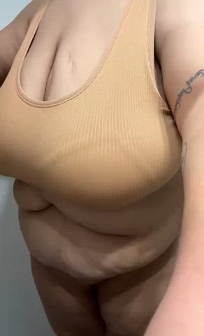 would you cum on my tits or my tummy