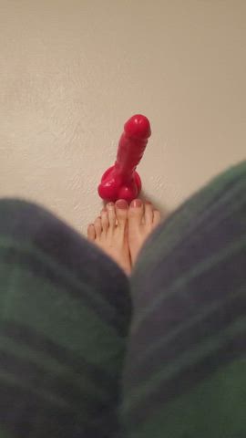 dildo feet toes gif