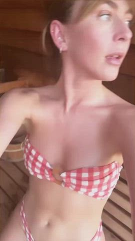 bikini blonde celebrity cleavage julianne hough natural tits small tits gif