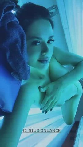 Boobs Brazilian Brunette Dani Labia Nude Sensual Tease gif