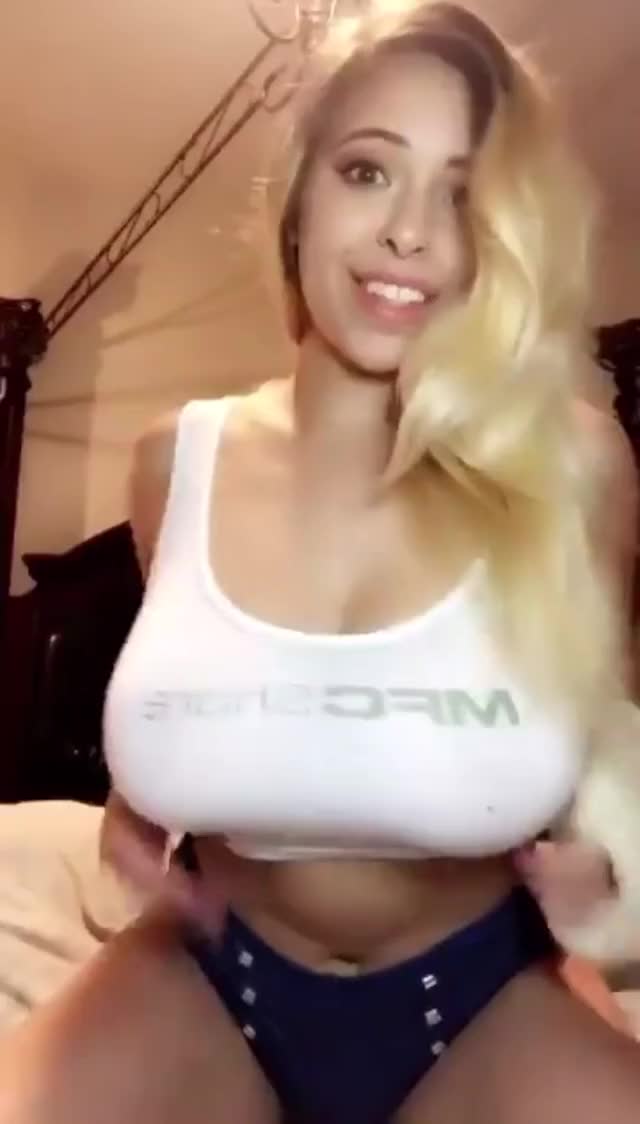 dropping her big tits