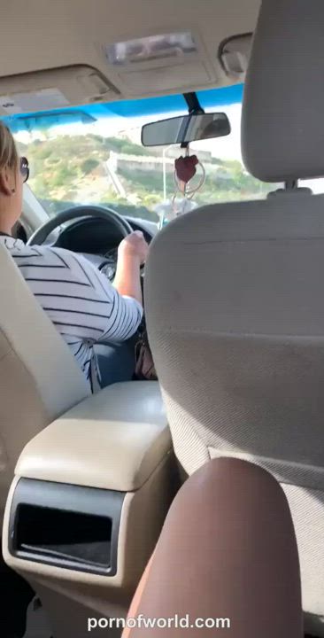 Car Masturbating Public Pussy gif