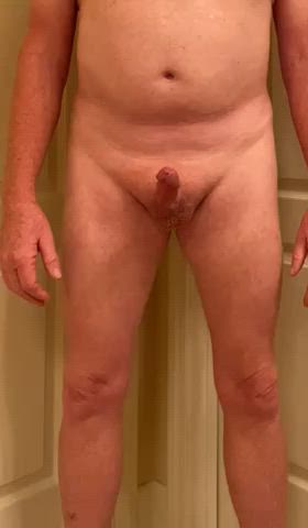 I’m dripping pre cum, it’s the best lube.
