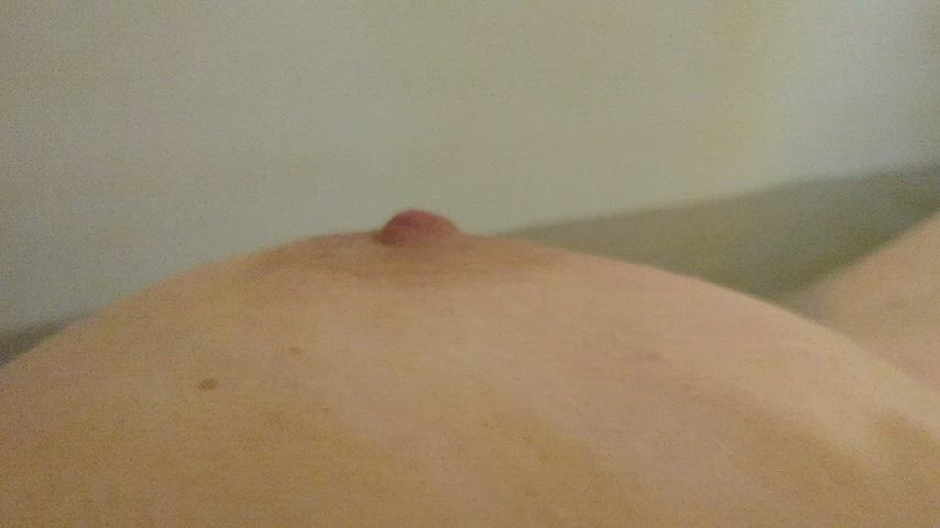 Bathtub Natural Tits Nipple Orgasm Vibrator gif