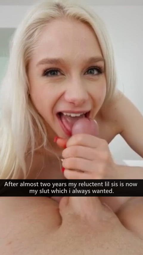 After two years my reluctant lil sis is now my slut which i always wanted 