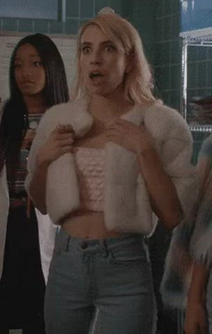 celebrity emma roberts underwear gif