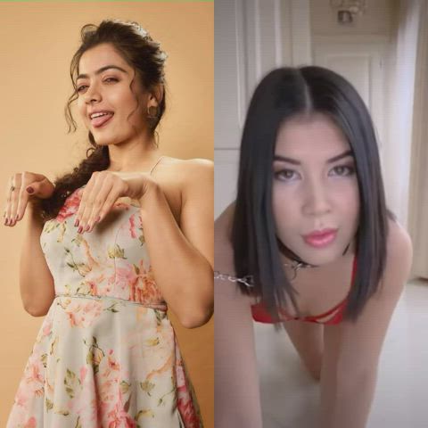 Rashmika mandana doggy pose fuck