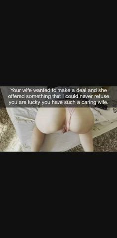 Ass Caption Cheating Cuckold Wife gif