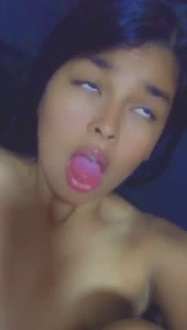 My Orgasm/ahegao face while masturbating. Wanna see uncensored??