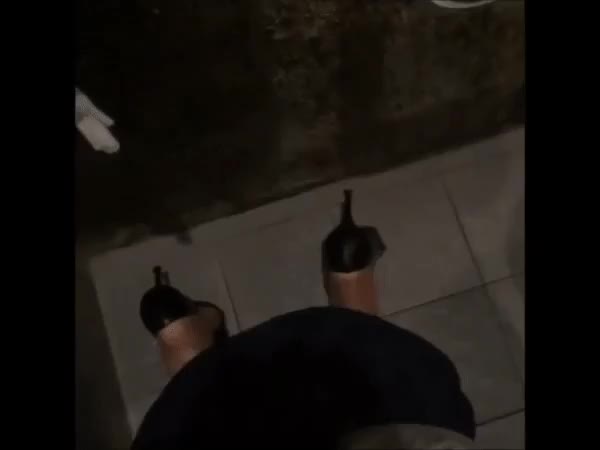 [Real] Mother giving son blowjob in public bathroom