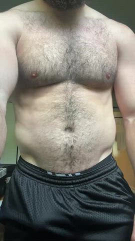 Who likes their chest hair sweaty?