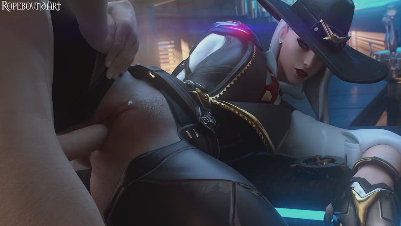 Ashe gets fucked (RopeBoundArt) [Overwatch]