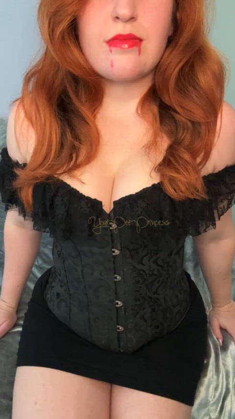 big tits corset fansly homemade manyvids monster girl natural tits redhead tits vampire