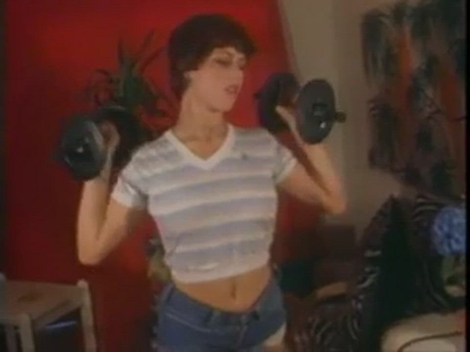 Big Tits Vintage Workout gif
