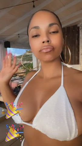 boobs ebony tease tits gif