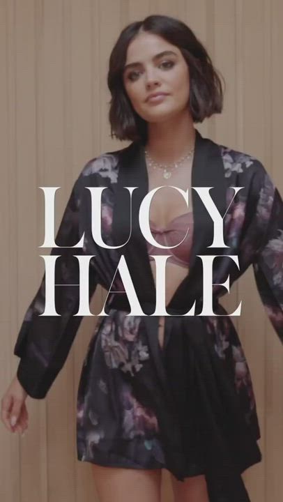 Babe Brunette Celebrity Lingerie Lucy Hale Model Petite Underwear gif