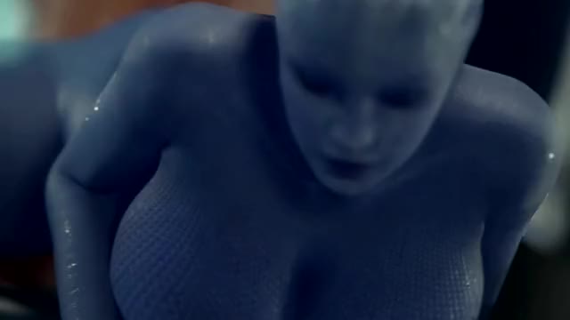 3D, Animated, Asari, Blender, Liara_T'Soni, Mass_Effect, Sound, rigidsfm