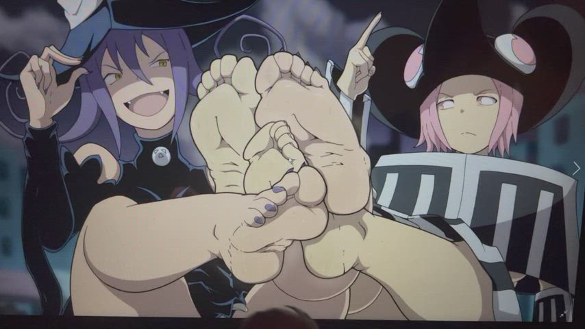 Anime Cum Feet Fetish Foot Fetish Hentai Soles Toes Tribute gif