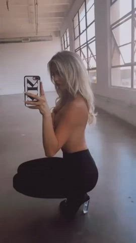 ass blonde tits gif