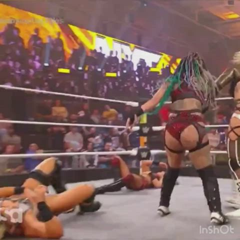 ass booty thick wrestling gif