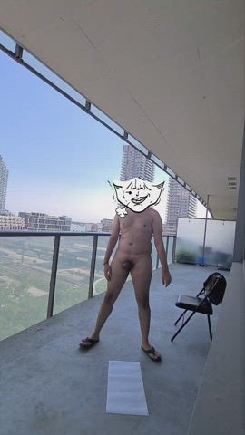 Would you have enjoyed watching me cum on my balcony?