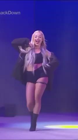 ass blonde cute legs pawg thick thighs wrestling gif