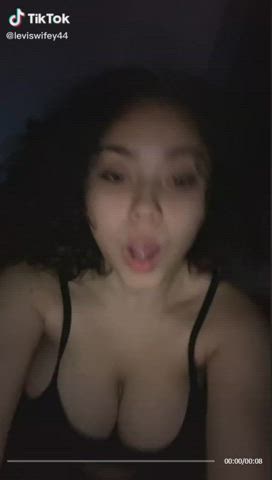 amateur big tits boobs cute latina natural tits teen tiktok tits gif