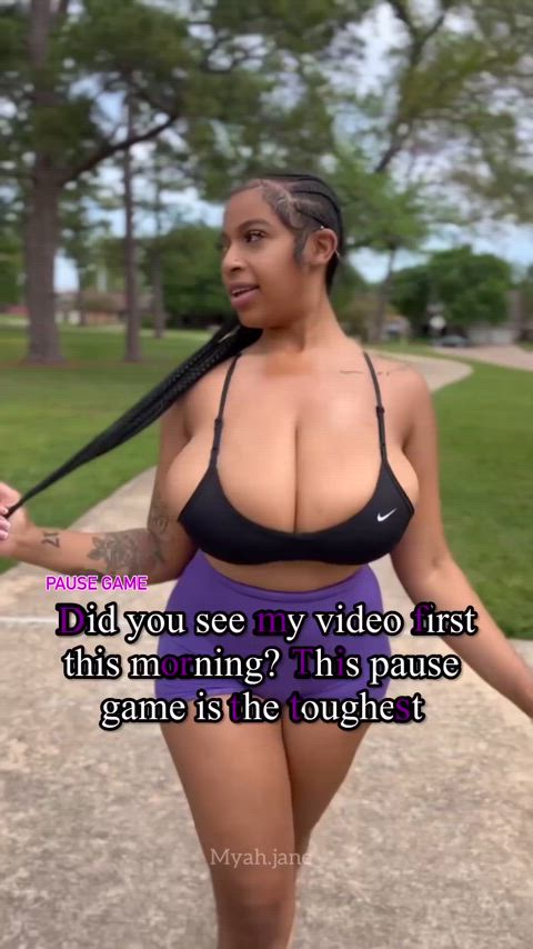 big tits bouncing bouncing tits lightskinned gif