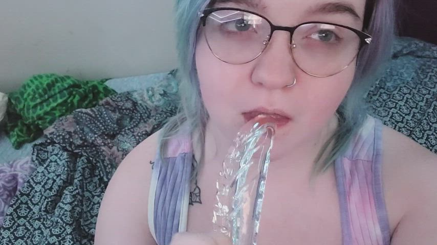 BBW Deepthroat Glasses gif