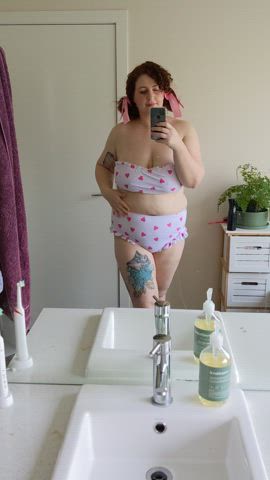 bbw bikini curvy gif