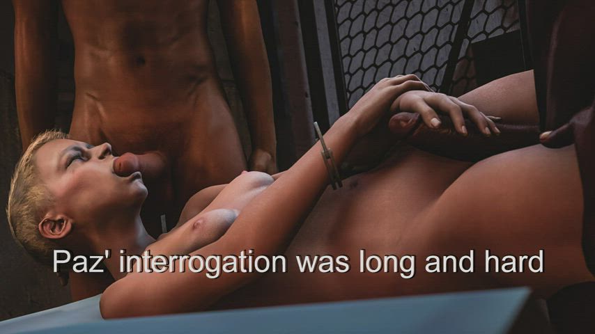 3D Animation BBC Caption Interracial gif