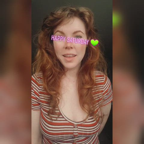 Femdom Goddess Humiliation Redhead Worship gif