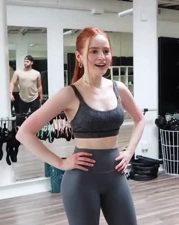 Madeleine Petsch tight yoga pants