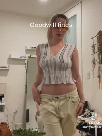 accidental nipslip tiktok gif