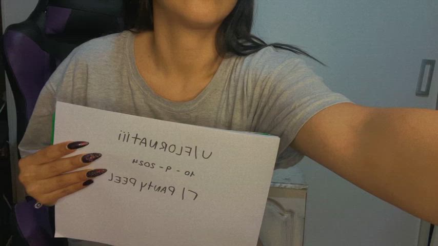 hello! verification to r/pantypeel