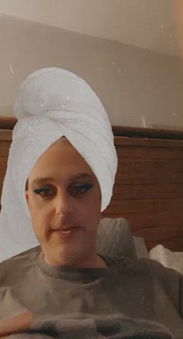 femboy gay shower towel wet gif