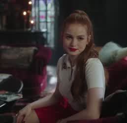 Lipstick Madelaine Petsch Redhead gif