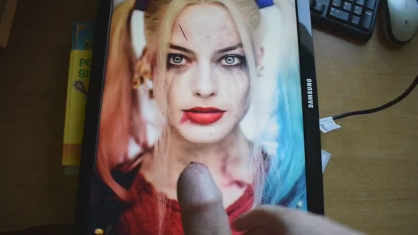 Cum Margot Robbie Tribute gif