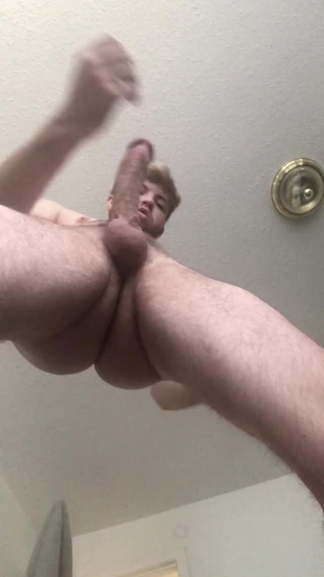 Stroking my fat cock before an exam always calms my nerves ??