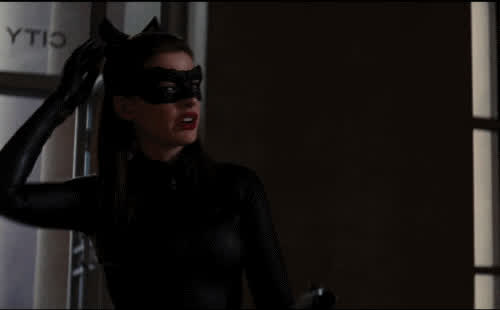 Anne Hathaway Catsuit Celebrity gif