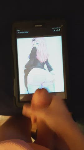 anime ass cumshot femboy gif