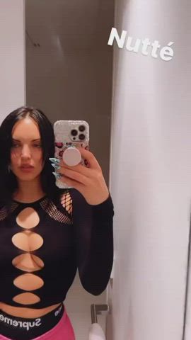 Big Tits Boobs Celebrity German Natural Tits Nipples OnlyFans Teasing gif