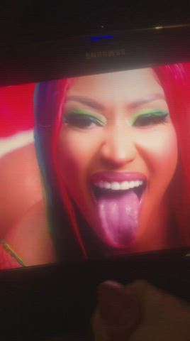 cumshot nicki minaj tribute gif