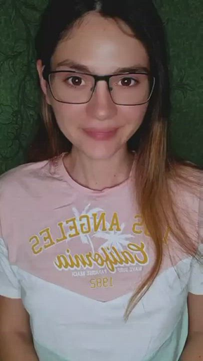 Glasses Small Tits Teen gif