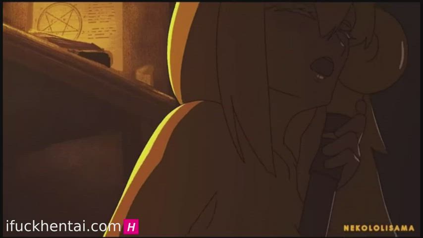 animation blonde dildo hentai horny hostel wet pussy gif