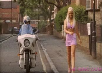 Funny Biker Accident While Staring Sexy Girl