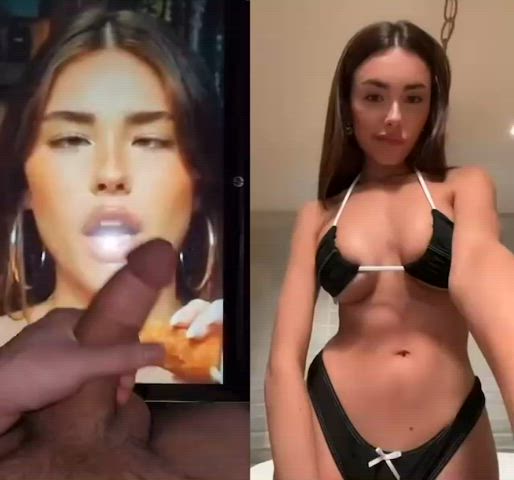 babecock big dick bikini cum cumshot facial madison beer tiktok tribute gif